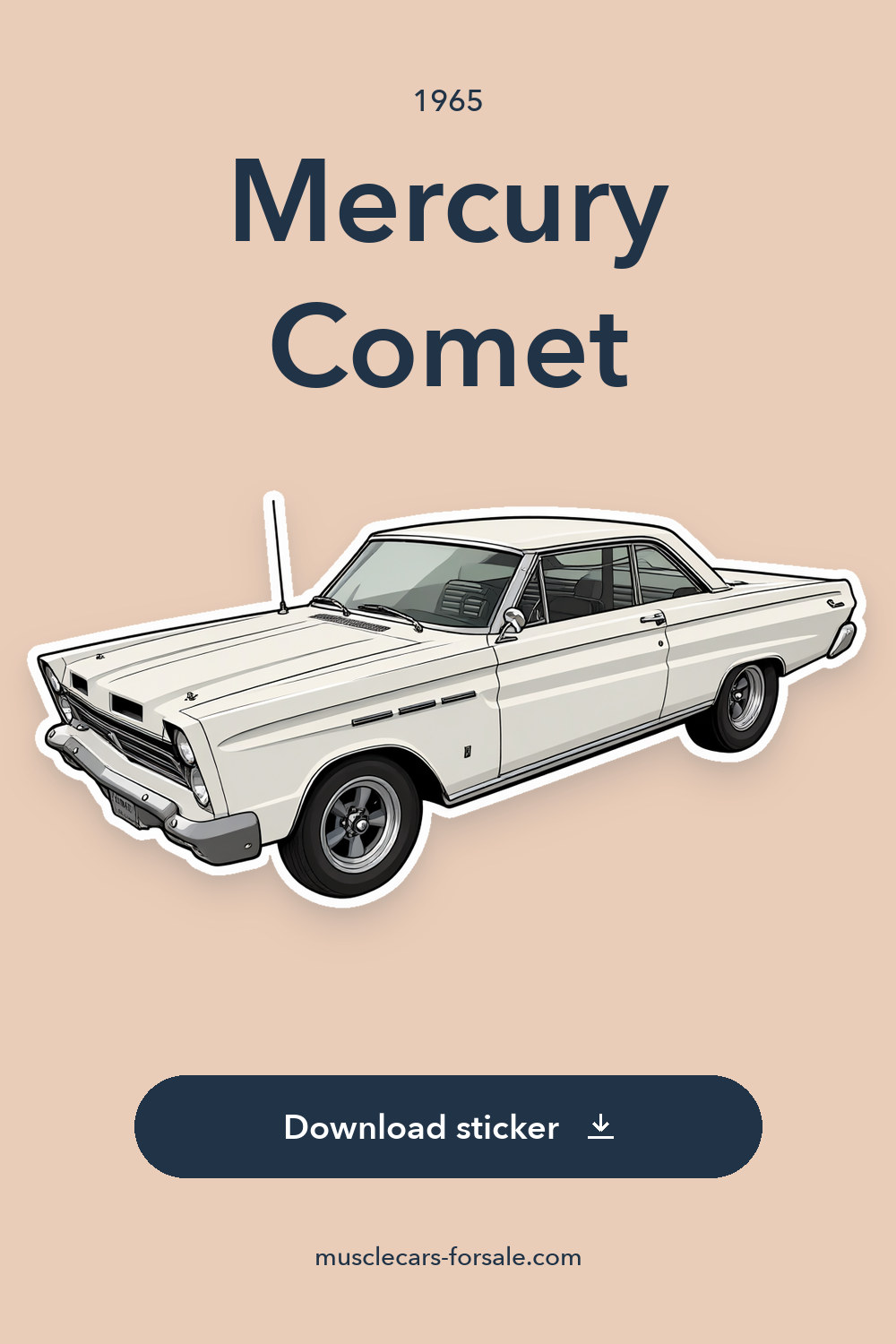 1965 Mercury Comet sticker preview