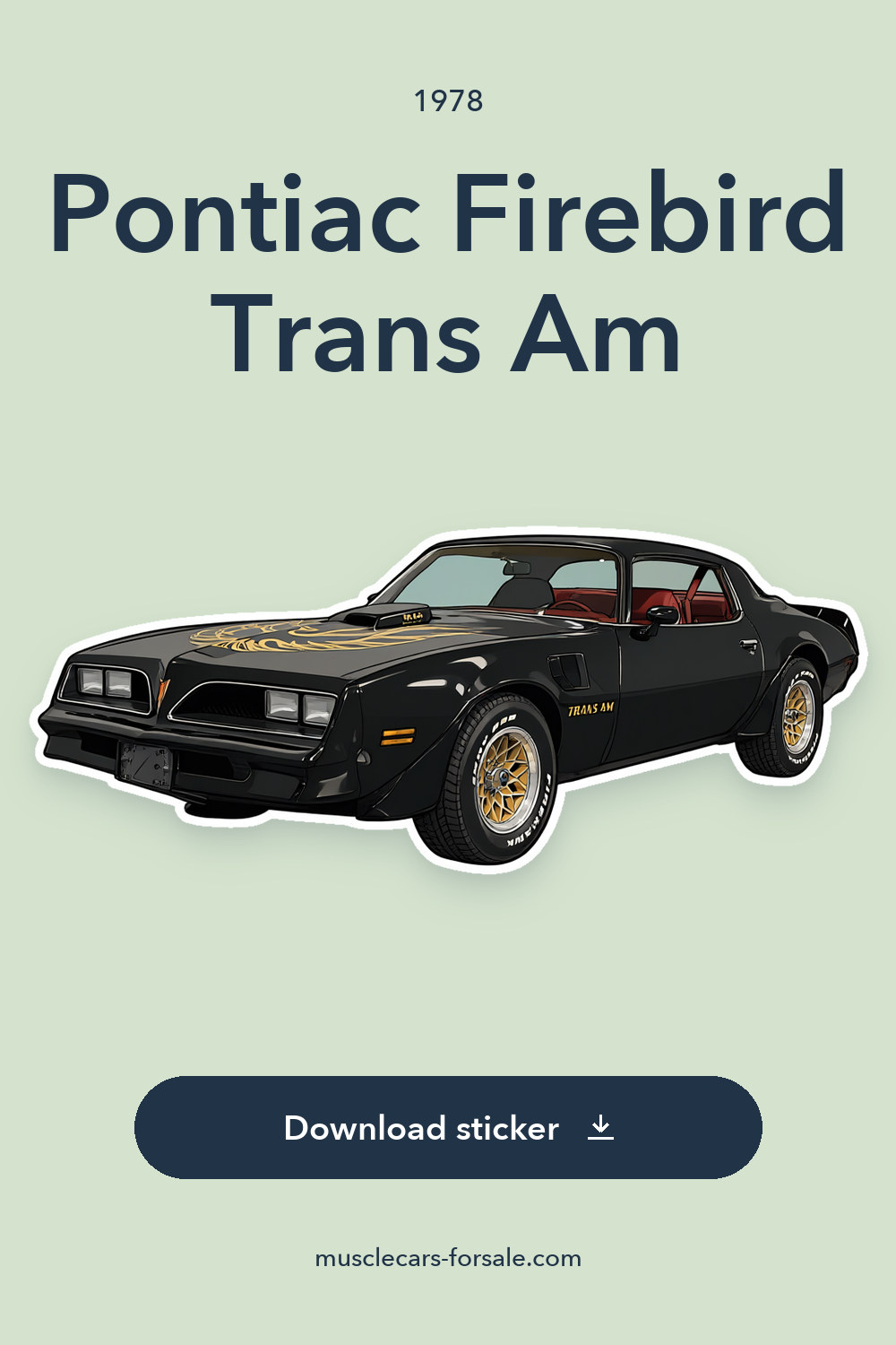 1978 Pontiac Firebird Trans Am sticker preview