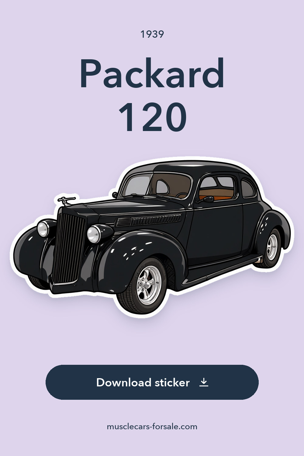 1939 Packard 120 sticker preview