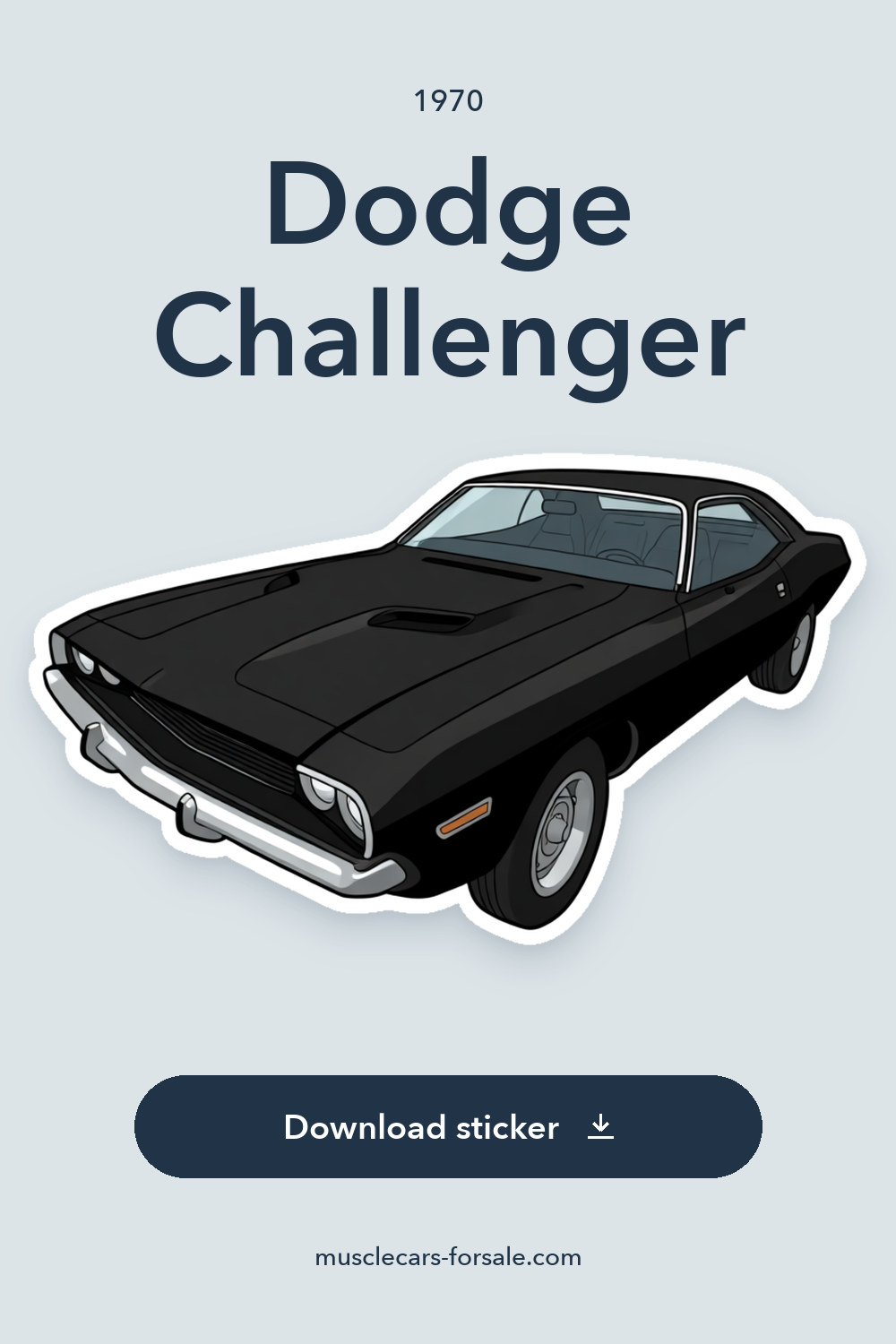 1970 Dodge Challenger sticker preview