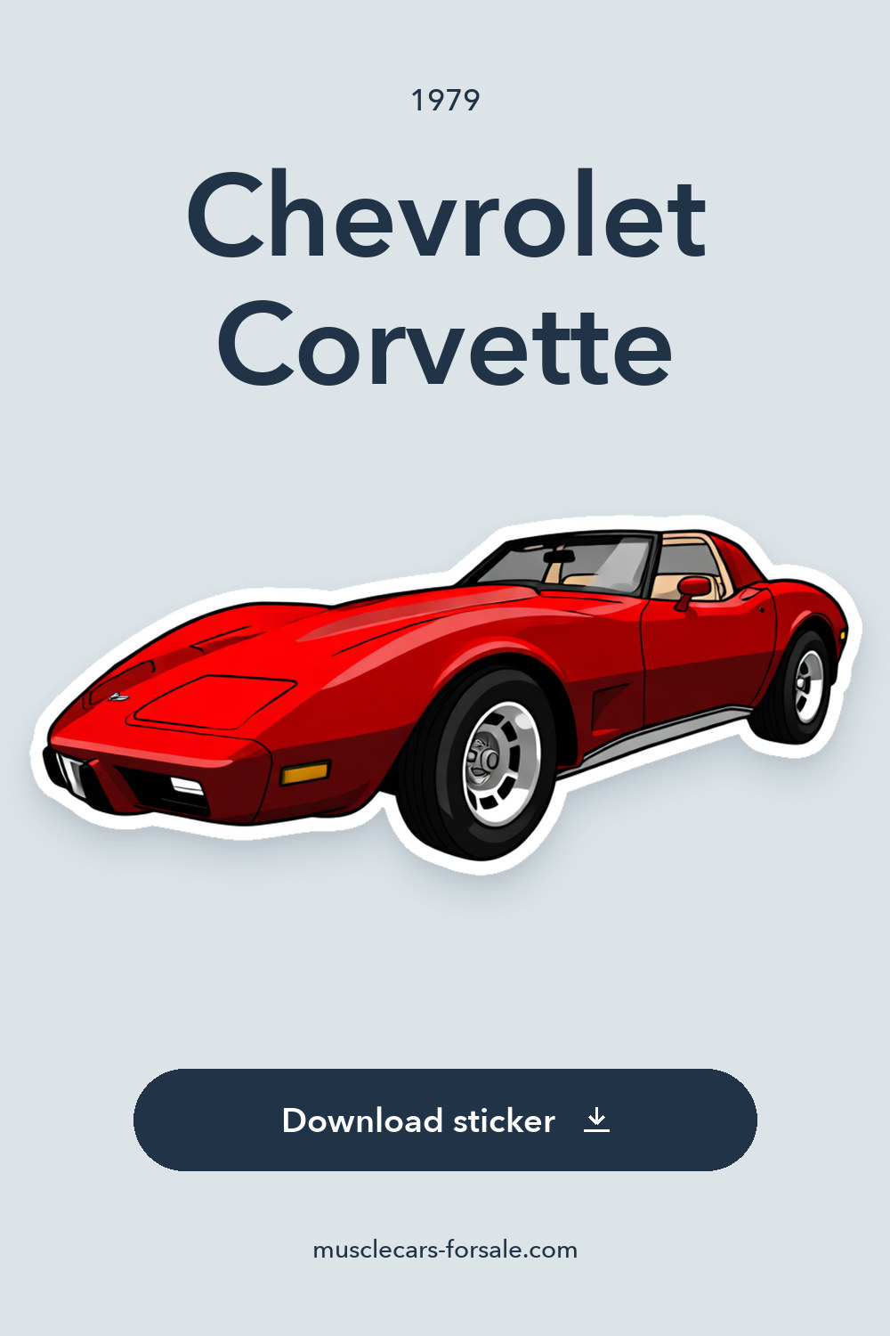 1979 Chevrolet Corvette sticker preview