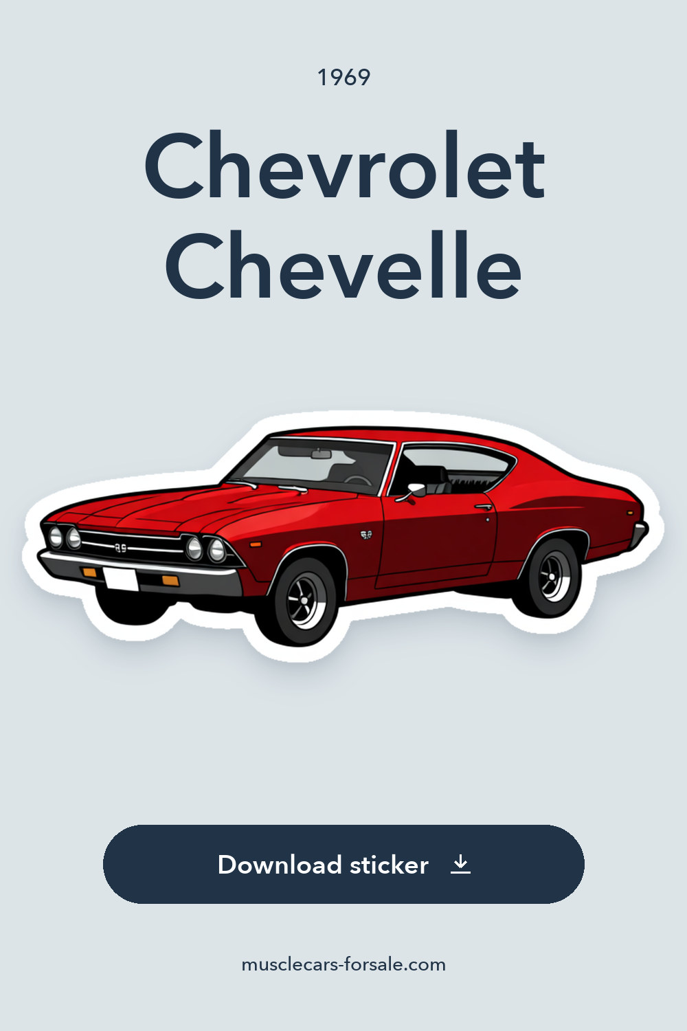 1969 Chevrolet Chevelle sticker preview