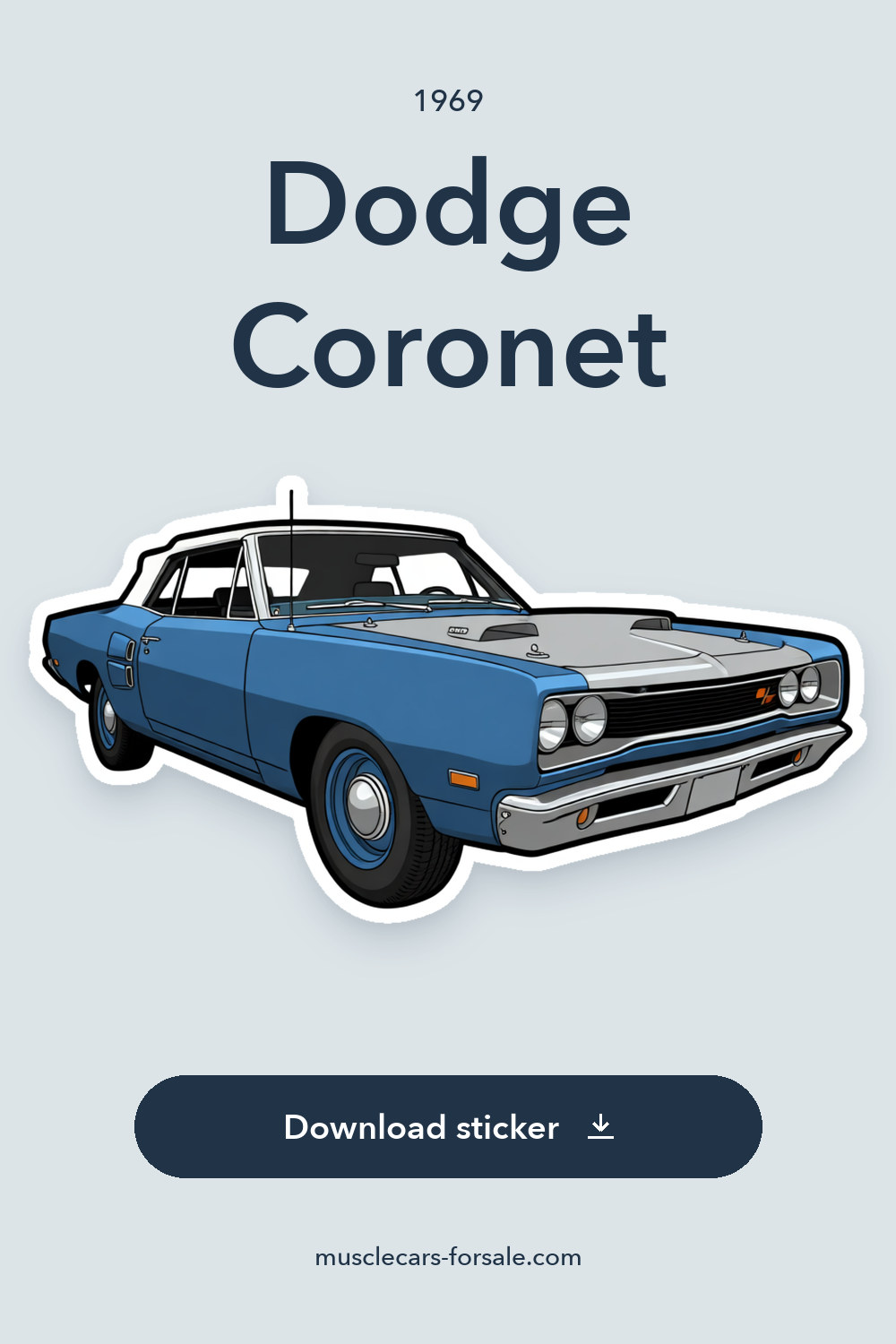 1969 Dodge Coronet sticker preview